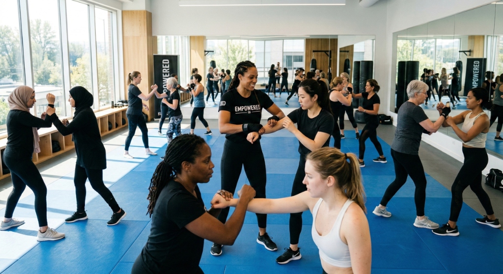 Martial arts training session